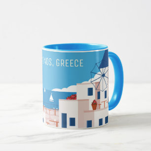 Mug Texte personnalisé Mykonos Grèce