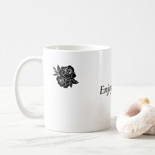 Mug texte personnalisé simple (Avec donut)
