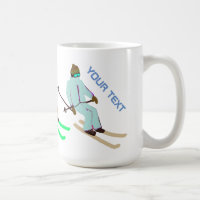 Texte personnalisé Ski d'ouverture Ski