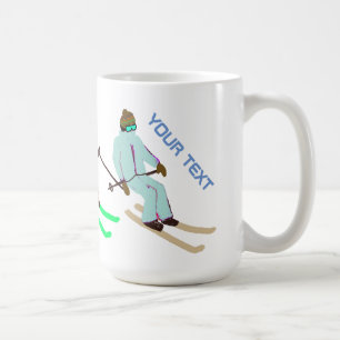 Mug Texte personnalisé Ski d'ouverture Ski