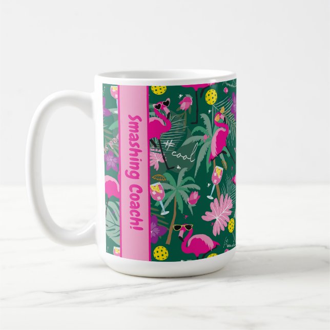 Mug Texte personnalisé 🤩 soirée tropicale avec pickle (Gauche)