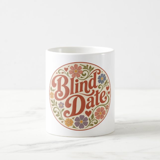 Mug Texte rétro aveugle (Centre)