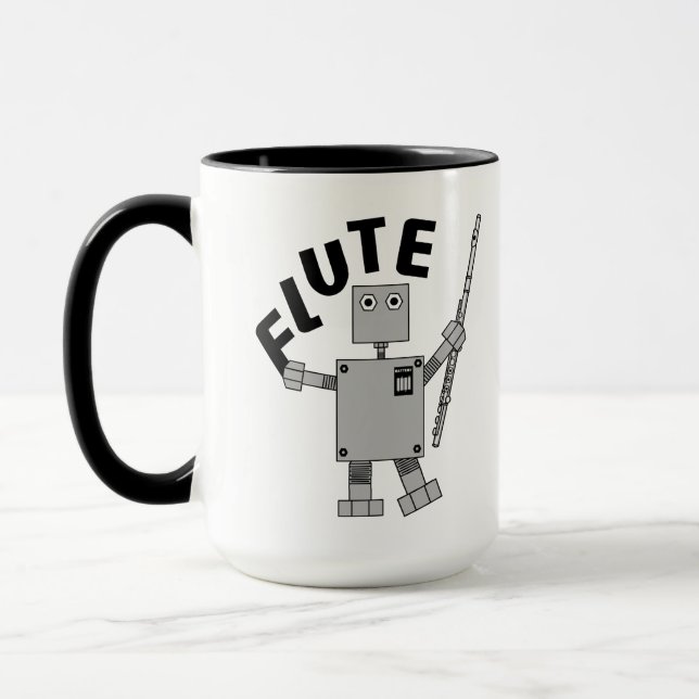 Mug Texte Robot de flux (Gauche)