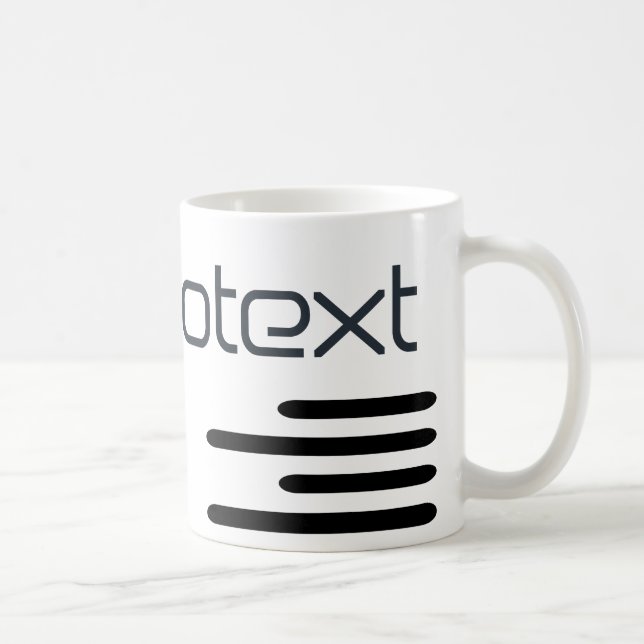 Mug Texte Techno Cool Technotext (Droite)