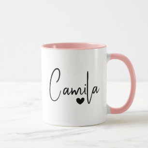 Mug Texte tendance Personnalisé Grand Nom Moderne Appr