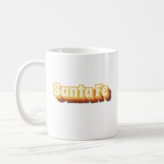 Mug Texte Vintage rétro de père Noël Fe (Gauche)