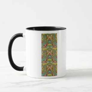 Mug Textile avec un motif floral de répétition
