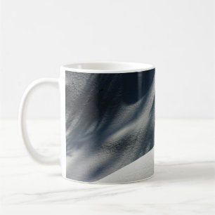 Mug textile floral bleu et blanc