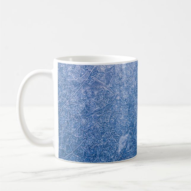 Mug textile floral noir et blanc (Gauche)