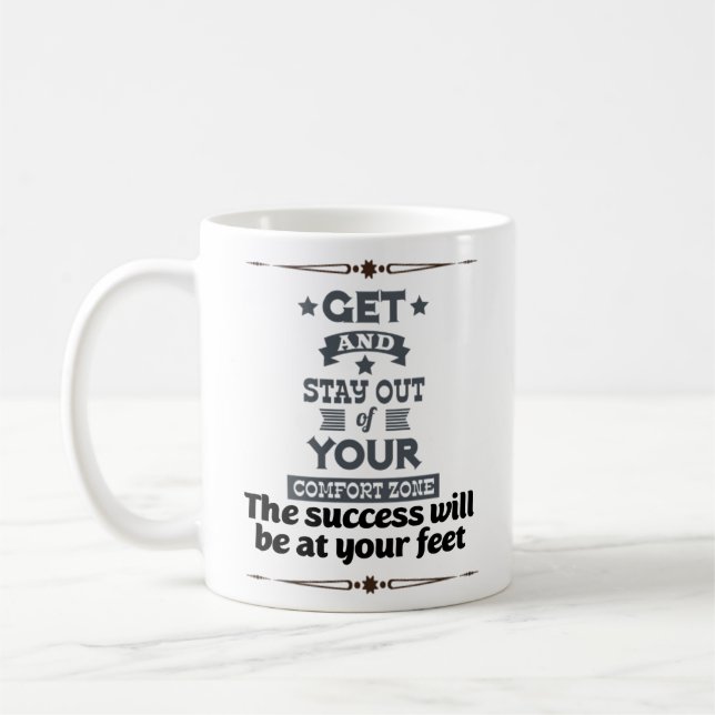 Mug Textographie calligraphie citations motivationnell (Gauche)