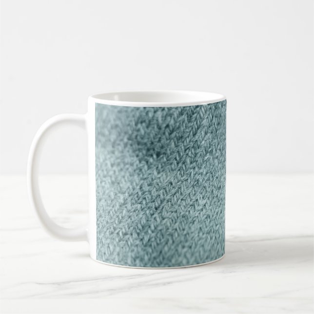 Mug Texture à noeuds verts : Arrière - plan tendance (Gauche)