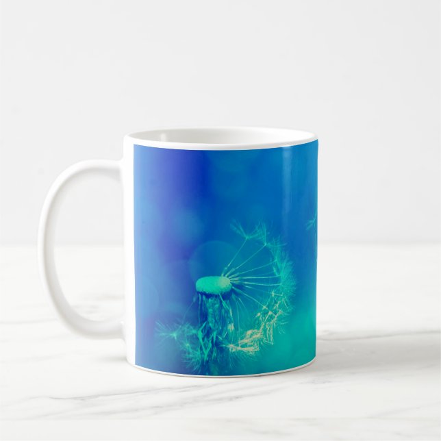 Mug Texture background dandelion nature (Gauche)