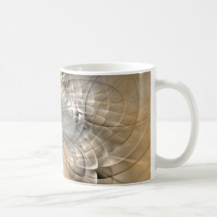 Mug Texture d'art fractal moderne abstrait Tons de Ter