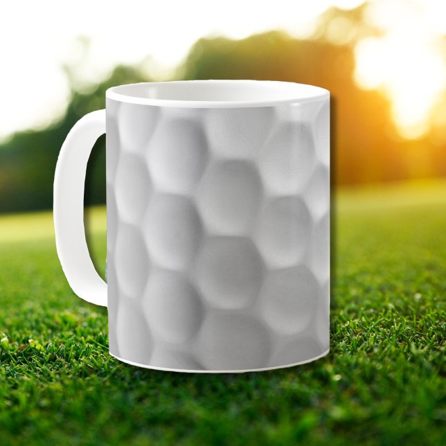 Mug Texture de balle de golf blanche gaufree (Créateur téléchargé)