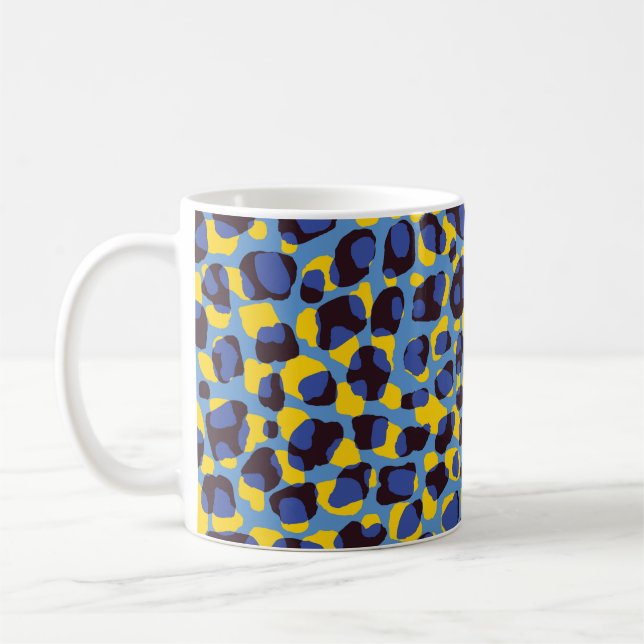 Mug Texture de la peau de Cheetah, poster de animal sa (Gauche)