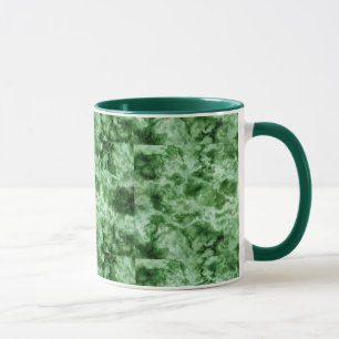Mug Texture de marbre verte