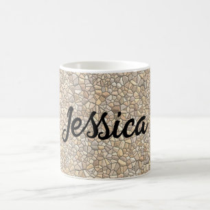 Mug Texture de mur en pierre naturelle irrégulière