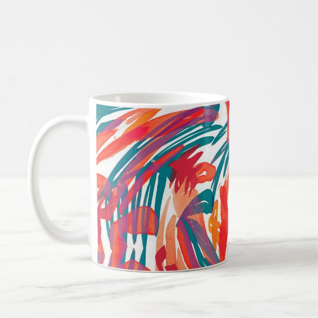 Mug texture de peinture Abstraite. Papier peint d'art. (Gauche)