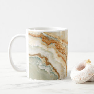 Mug Texture de pierre marron et beige