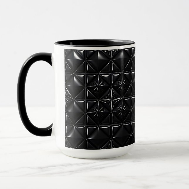 Mug Texture de prisme noir  (Gauche)