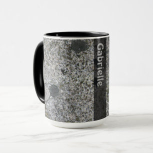 Mug Texture de roche de granit de géologie avec de la