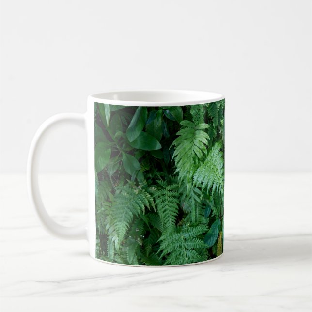 Mug Texture du feuillage vert de l'herbe (Gauche)