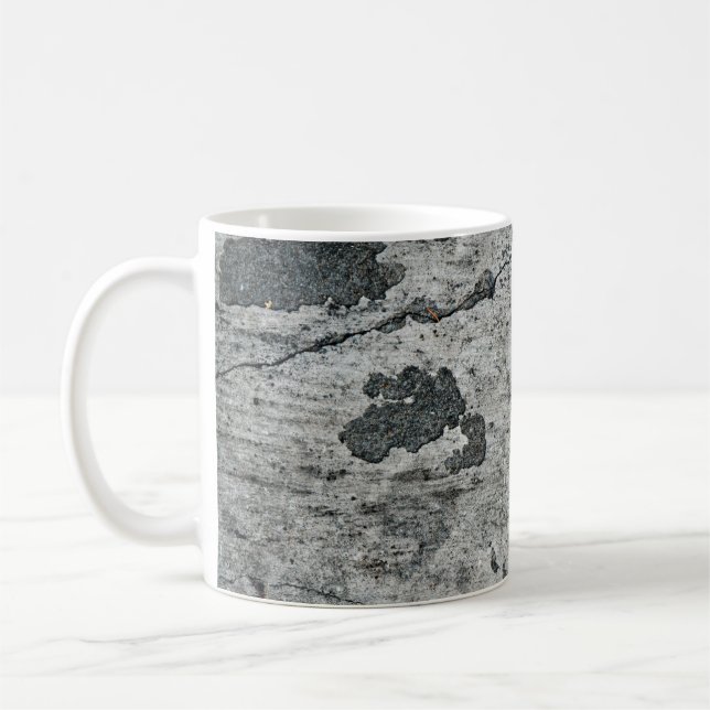 Mug Texture d'un vieux mur de béton fêlé. Arrière-plan (Gauche)