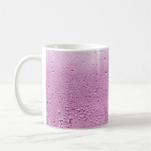 Mug Texture d'une goutte de pluie sur un verre mouillé
