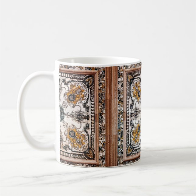 Mug texture en marbre arabesque abstrait vintage backg (Gauche)
