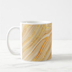 Mug Texture en marbre doré