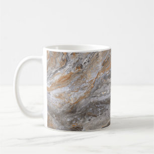 Mug Texture en marbre : Élégance en calcaire italien.