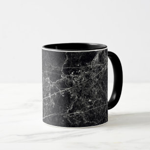 Mug Texture en marbre noir