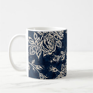 Mug Texture florale répéter motif moderne fond, chauve