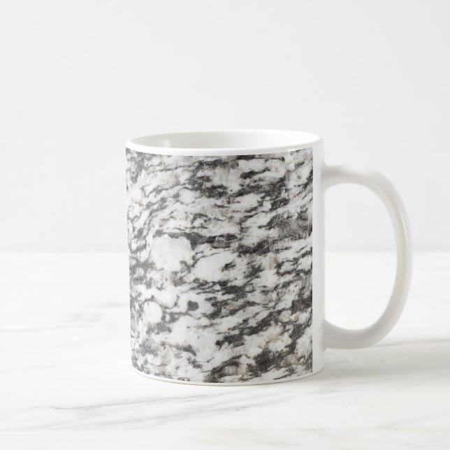Mug texture granite | Arrière - plan de marbre en noir (Droite)