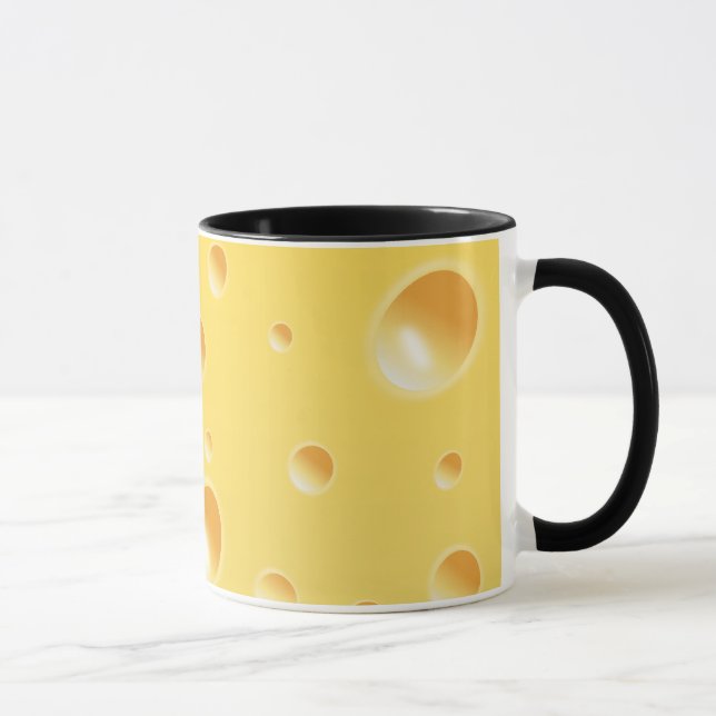 Mug Texture jaune de fromage suisse (Droite)