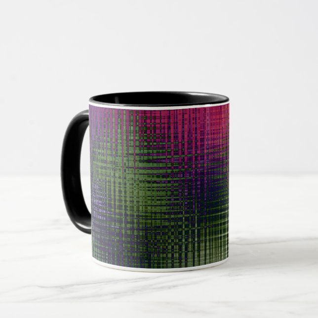 Mug texture liquide Abstraite verre glacé glacé m (Devant gauche)