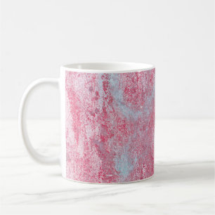 Mug Texture métallique avec rayures et fissures abstra