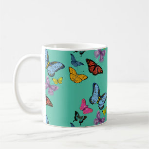 Mug Texture motif papillon