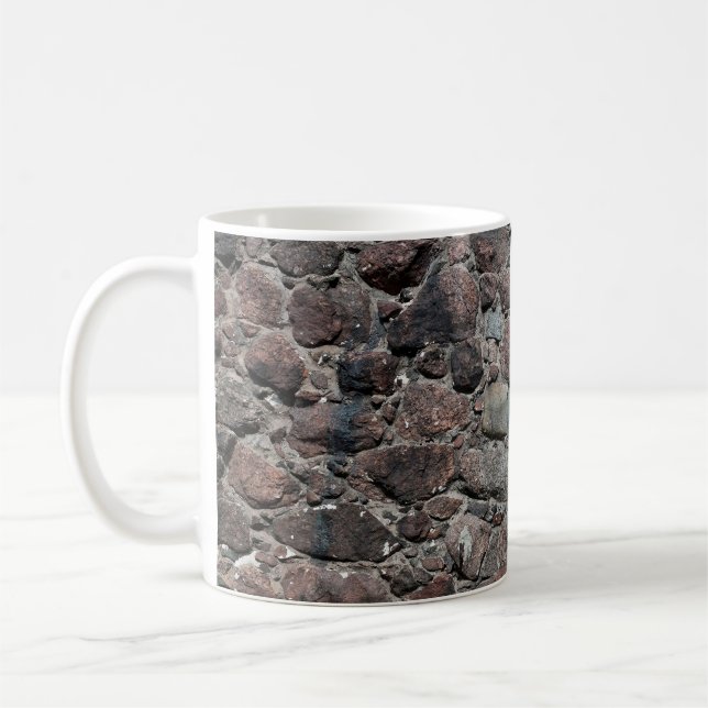 Mug Texture murale médiévale en pierre fond abstrait,  (Gauche)
