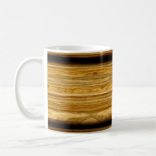 Mug texture patinée de conseils en bois