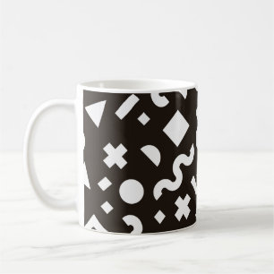 Mug Texture plate de formes géométriques et colorées.