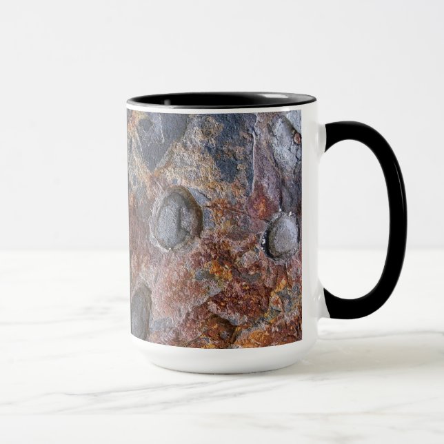 Mug Texture sale de roche de géologie avec le nom (Droite)