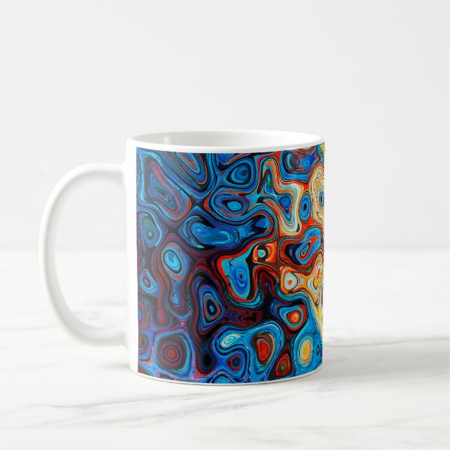 Mug Texture structure abstraite colorée (Gauche)