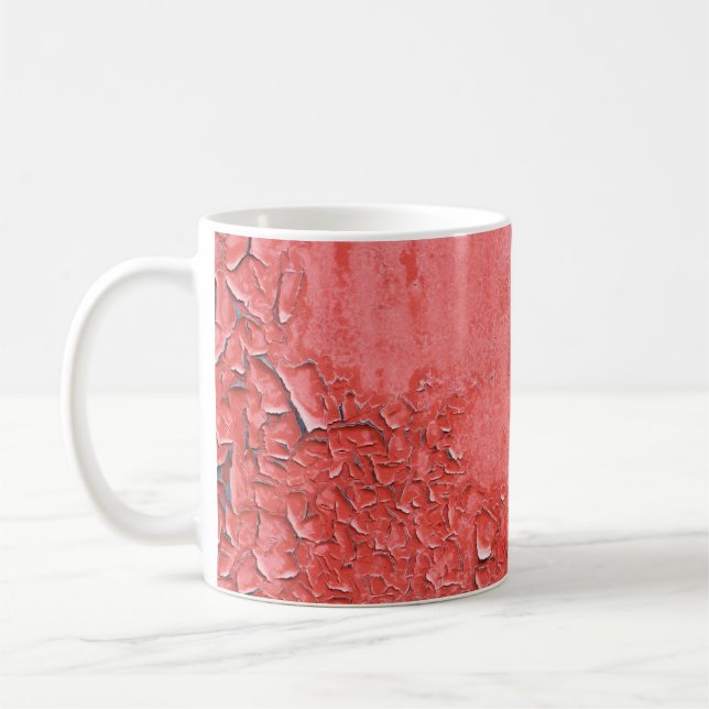 Mug Texture vintage du mur de fer rouillé (Gauche)