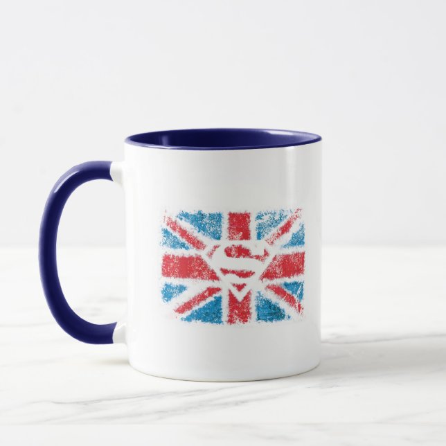 Mug Textured S-Shield Over Flag (Gauche)