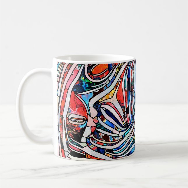 Mug Textures brisées : Unité de verre tendue (Gauche)