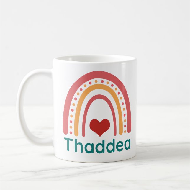 Mug Thaddea Vintage Boho Arc-en-ciel (Gauche)