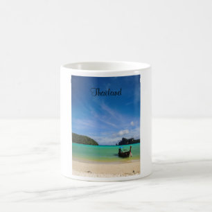 Mug Thaïlande Travel Beach Photo avec Fishing Boat