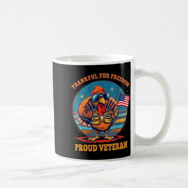 Mug Thankful For Dom – Proud American Veteran Thanksgi (Droite)