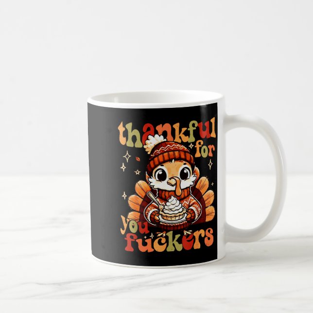 Mug Thankful For You Forers Thanksgiving Turkey Pumpki (Droite)